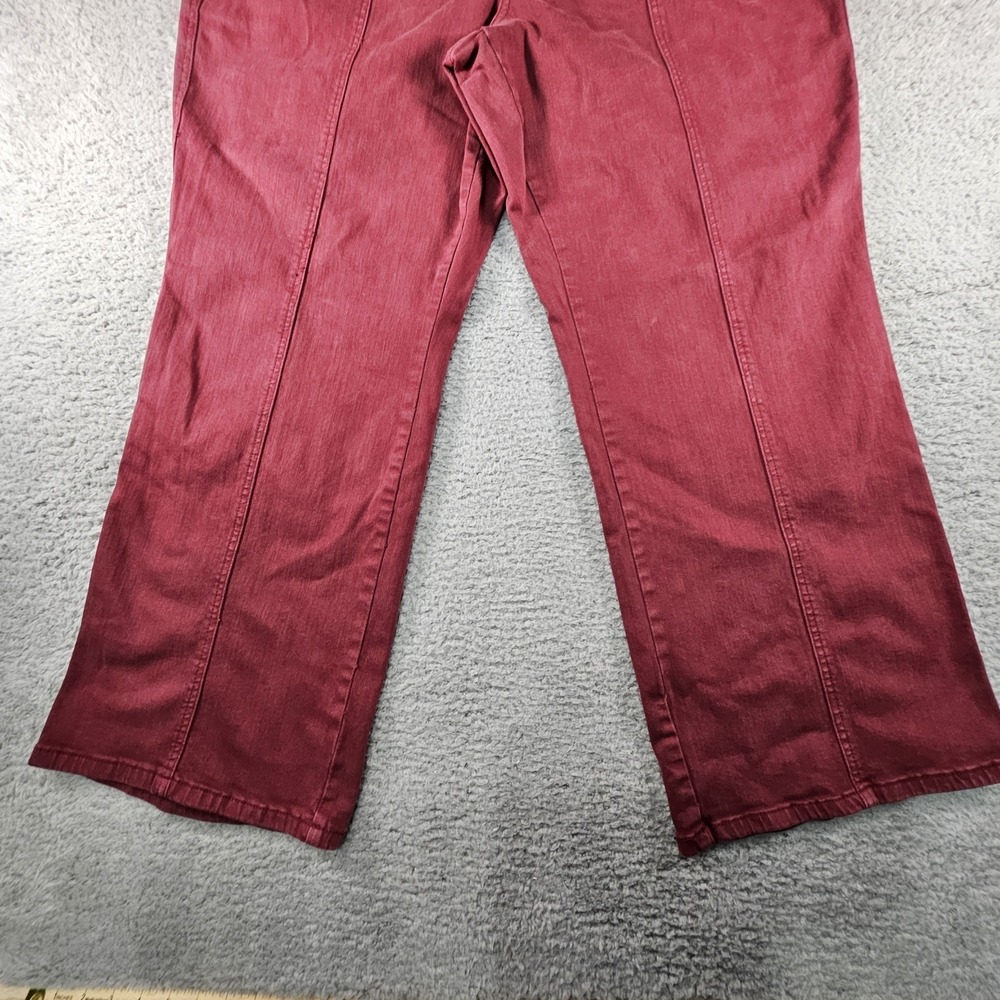 Judy Blue High Rise Seam Straight Jeans Womens 24W Burgundy Denim Preppy Casual - Picture 4 of 16
